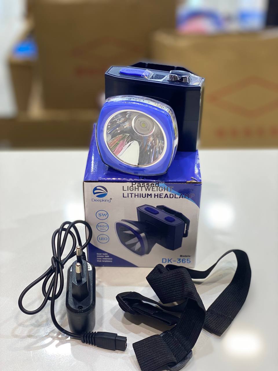 چراغ پیشانی هدلایت شارژی مدل دیپ کینگ DK-365