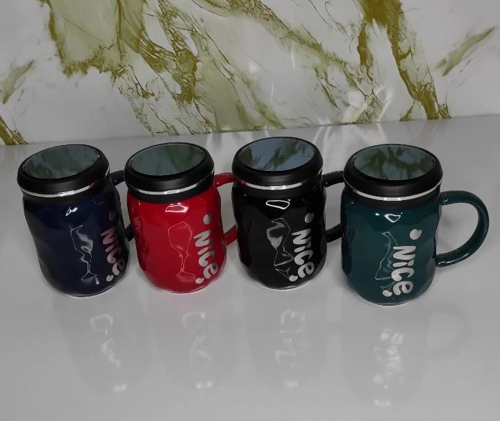 ماگ سرامیکی درب آینه ای طرح نایس NICE