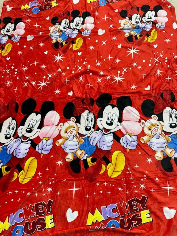 پتوی یک نفره عروسکی طرح میکی موس