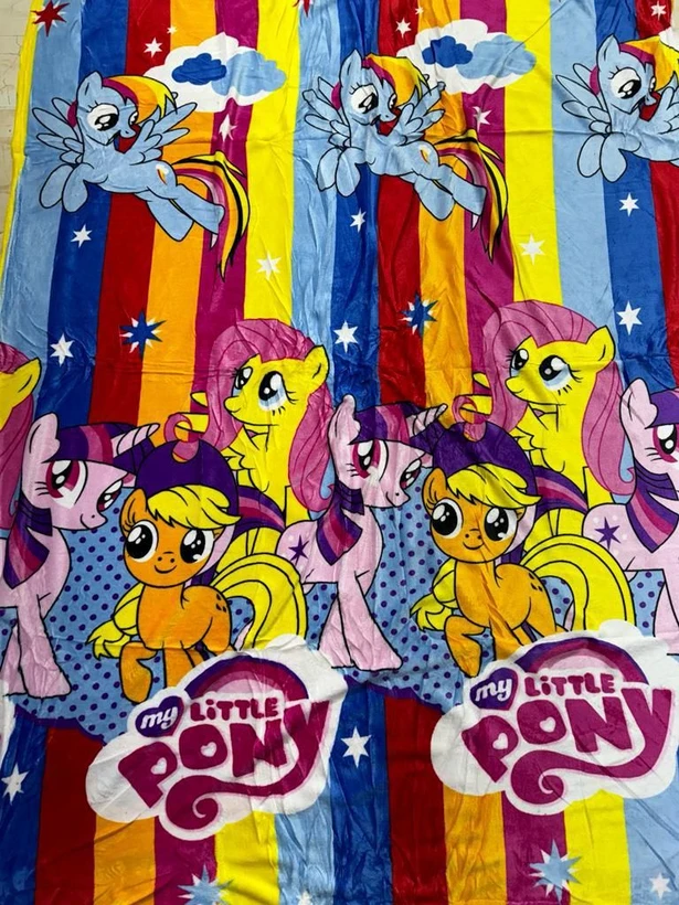 پتوی یک نفره عروسکی طرح پونی کوچولو